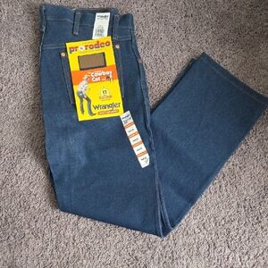 Wrangler Men's Dark Blue Cowboy Cut Jeans